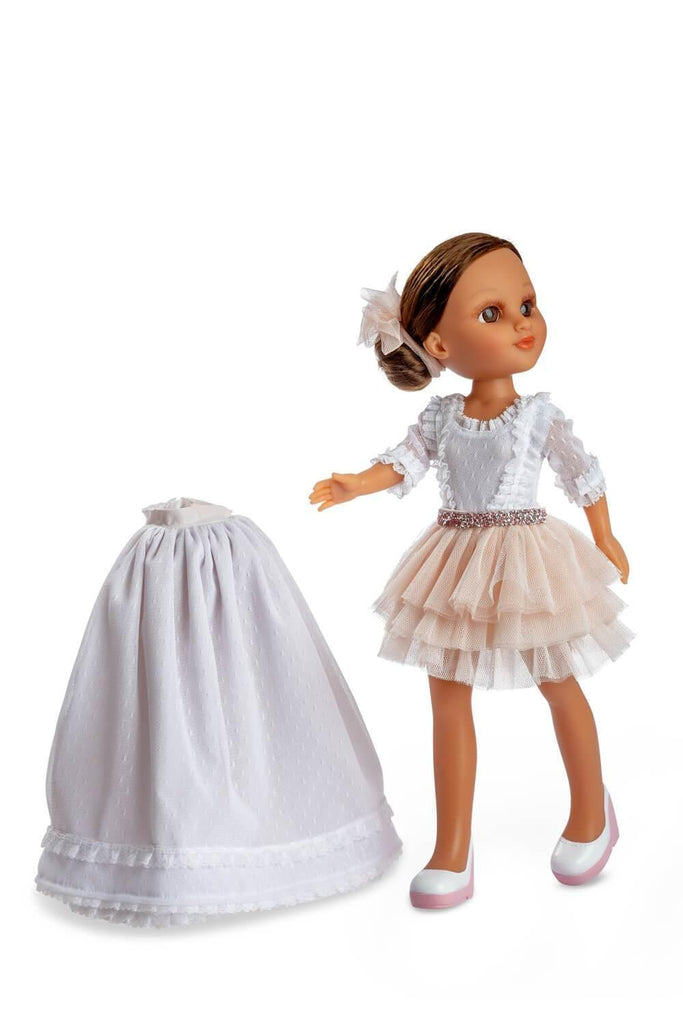 Berjuan 16002 Christening 2 Dresses Doll 50cm - White - TOYBOX Toy Shop