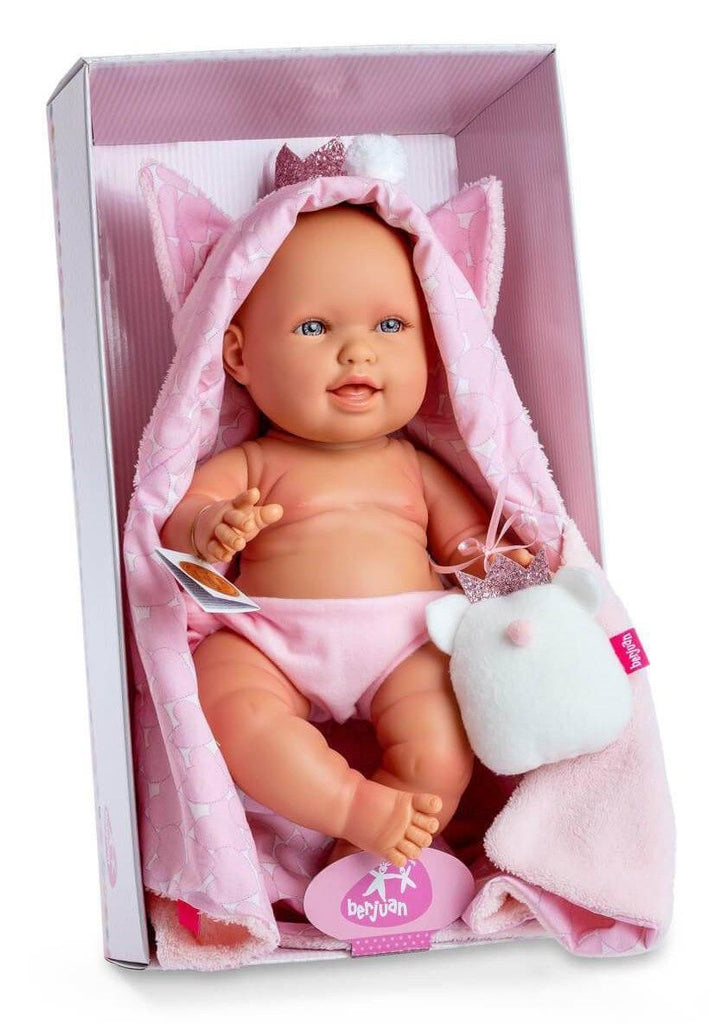 Berjuan 3131 Baby Kitten Doll 38cm - Pink - TOYBOX Toy Shop