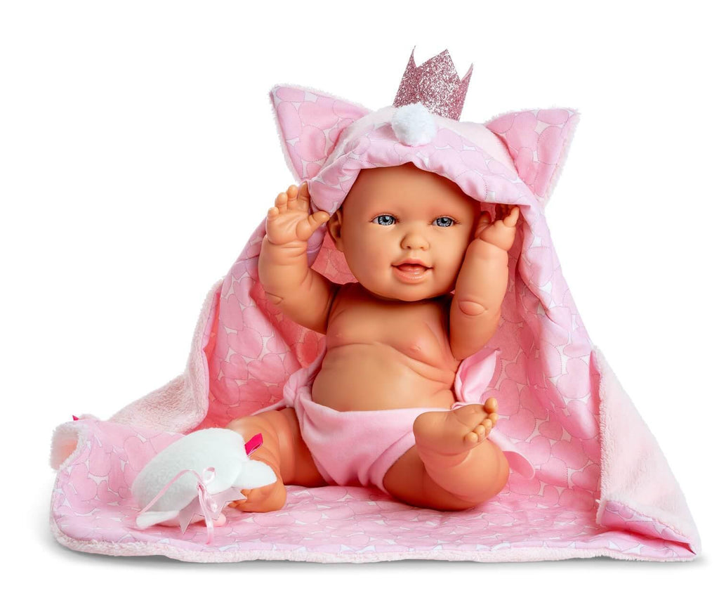 Berjuan 3131 Baby Kitten Doll 38cm - Pink - TOYBOX Toy Shop