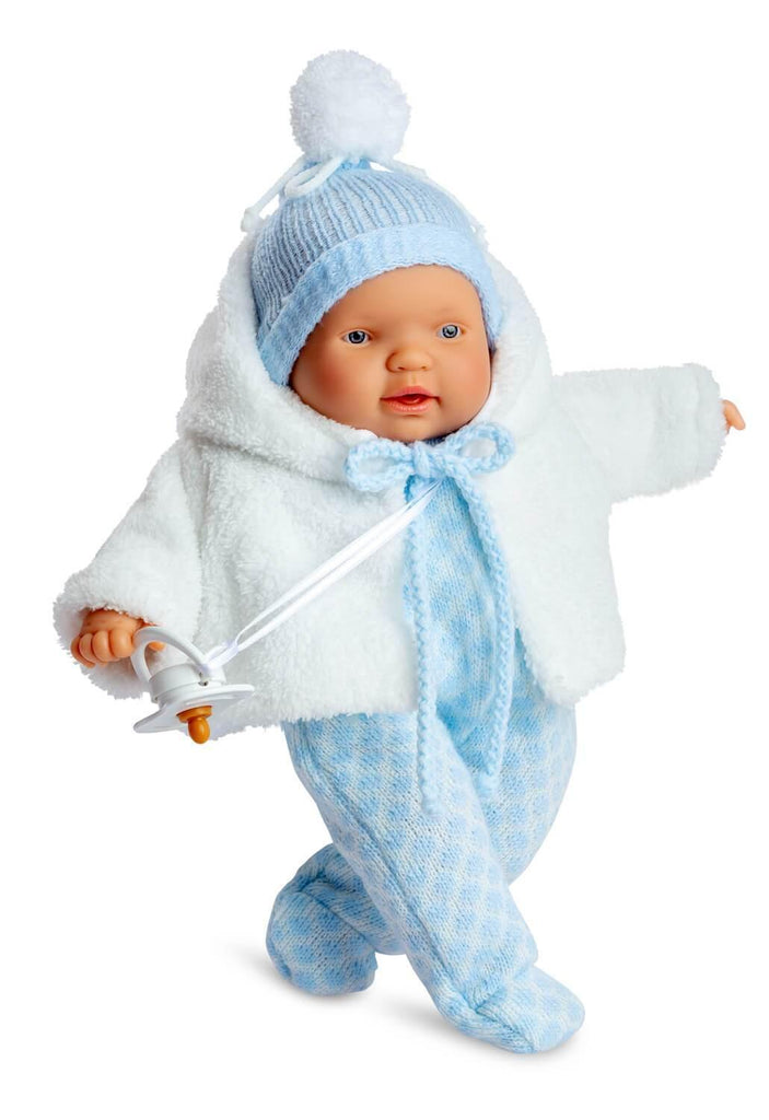 Berjuan 344 Cry Baby Doll 28cm - Blue - TOYBOX Toy Shop