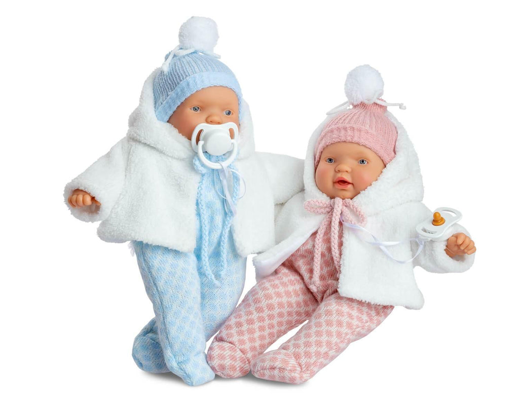 Berjuan 344 Cry Baby Doll 28cm - Blue - TOYBOX Toy Shop