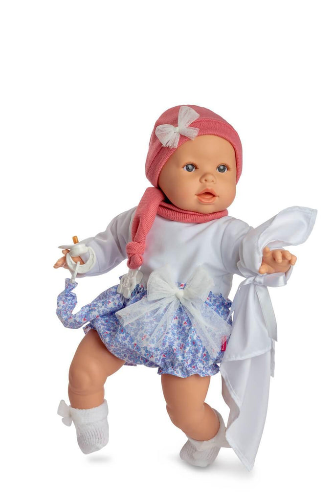 Berjuan 6021 Cry Baby Doll 50cm - Pink - TOYBOX Toy Shop