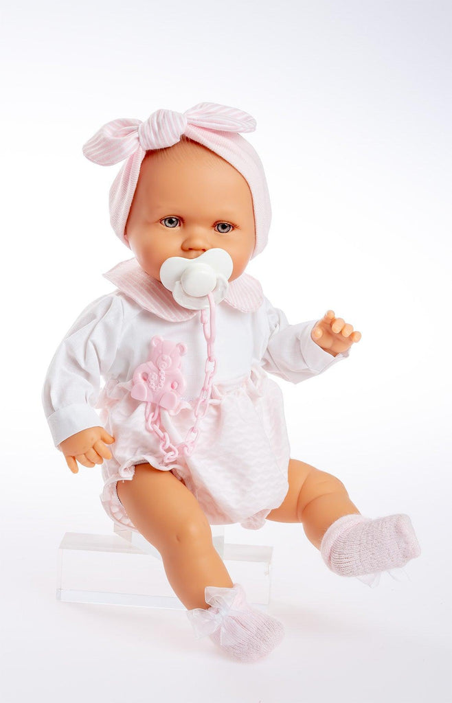 Berjuan 7003 Cry Baby Doll Marianna 38cm - Pink - TOYBOX Toy Shop