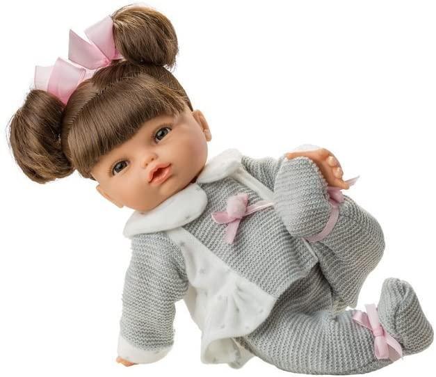 Berjuan Doll 2402 Large Posturitas Gray Suit 32 cm Pink - TOYBOX Toy Shop