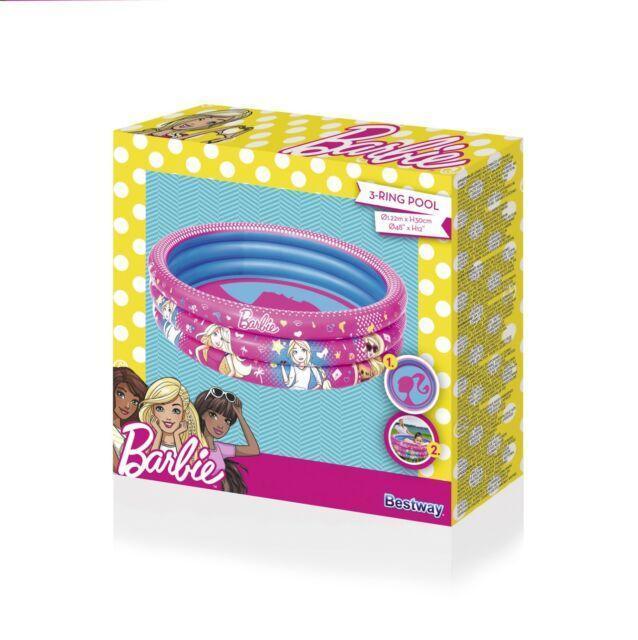 Bestway Barbie 3-Ring Inflatable Swimming Pool  for Children - TOYBOX Toy Shop