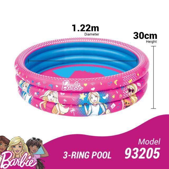 Bestway Barbie 3-Ring Inflatable Swimming Pool  for Children - TOYBOX Toy Shop