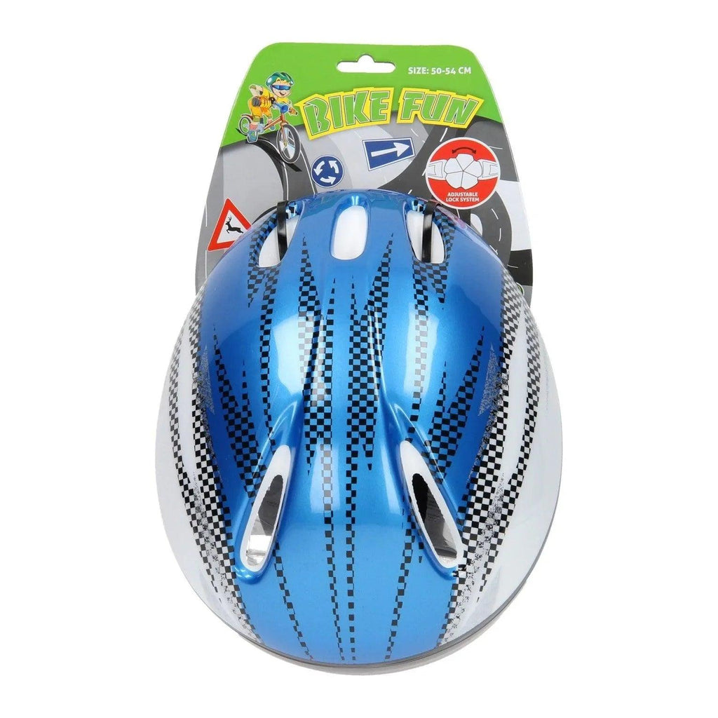 Bicycle Helmet Size 50-54 - Blue/White - TOYBOX Toy Shop