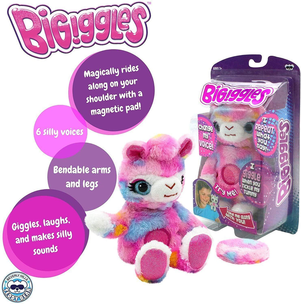 BIGiggles Take-Along Talking Stuffed Character, Llama-Jenny - TOYBOX Toy Shop