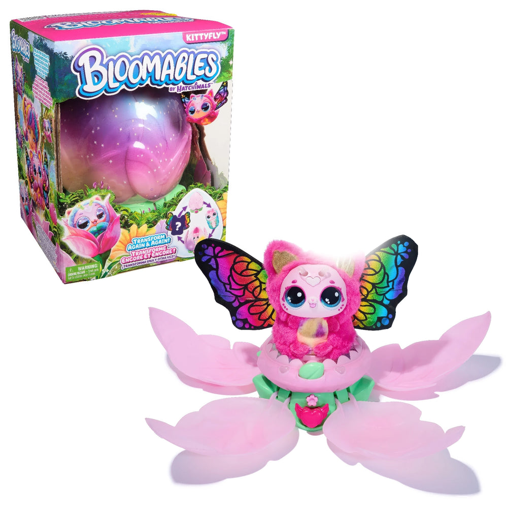 Bloomables By Hatchimals Kittyfly Surprise Interactive Plush Pet