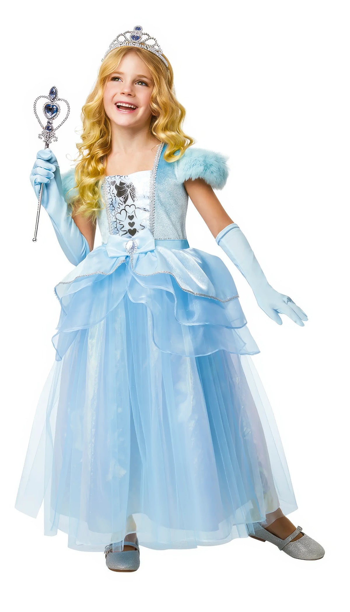 open lace back dress PRINCESS LUCIENNE DRESS & GLOVES SET main image 1