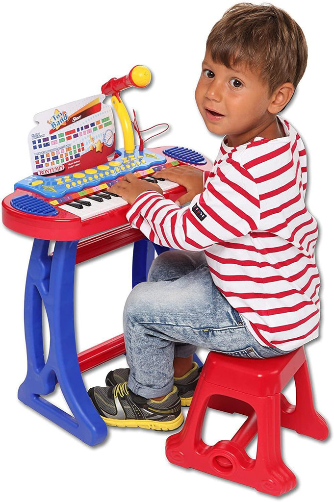 Bontempi 13 3240 Electronic Organ with Legs, Stool and Microphone - TOYBOX Toy Shop