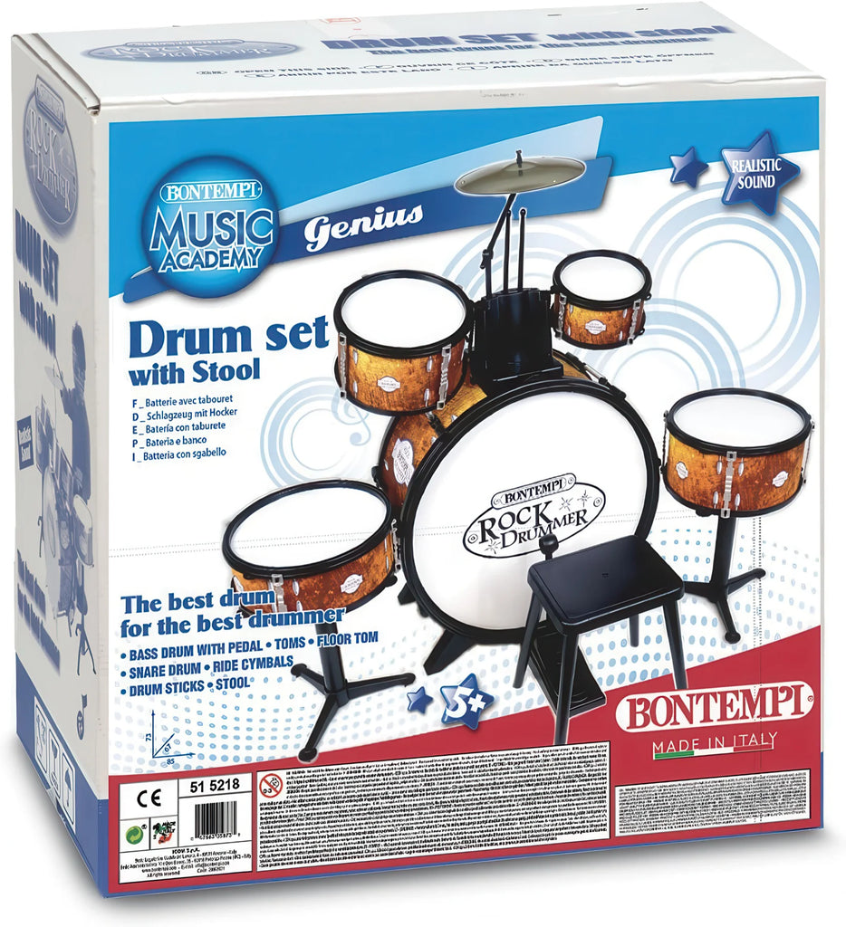 BONTEMPI BeatFusion Pro Premium Drum Set - TOYBOX Toy Shop