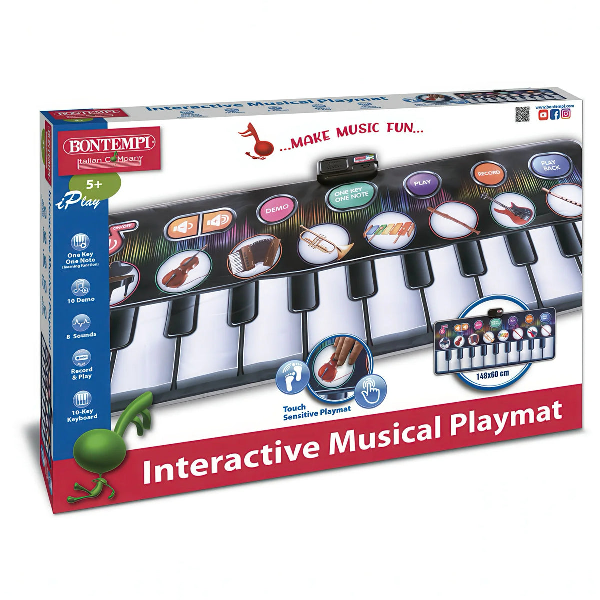 Bontempi HarmonyMat - Tapis Musical Interactif Pour Enfants - 79x35 Cm