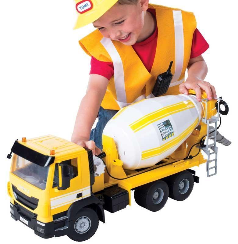 Britains 43056 Big Works Iveco Cement Mixer - TOYBOX Toy Shop