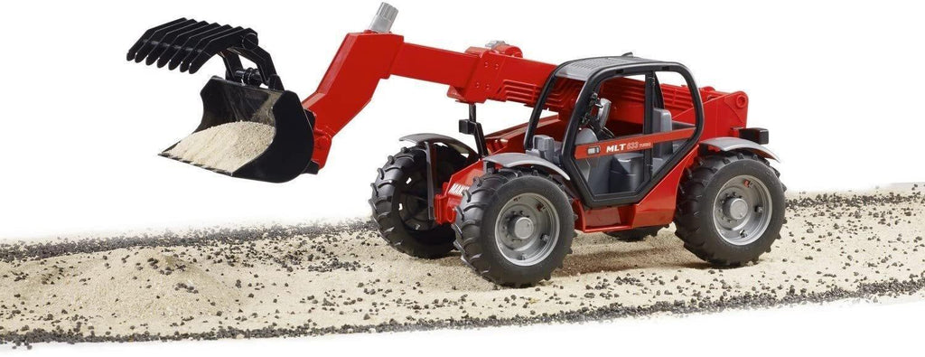Bruder 02125 Manitou Telescopic Loader Red and Black - TOYBOX Toy Shop