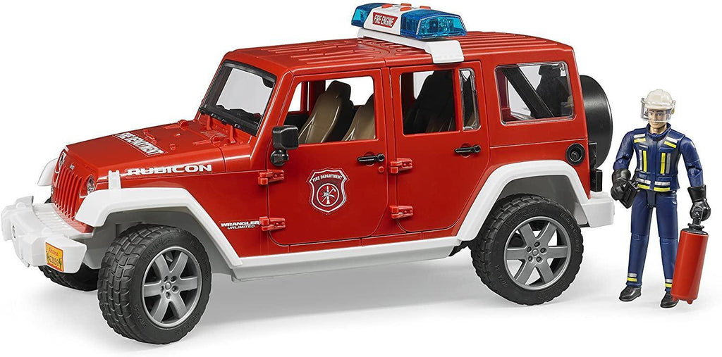 BRUDER 02528 Jeep Rubicon Fire Rescue Vehicle - TOYBOX