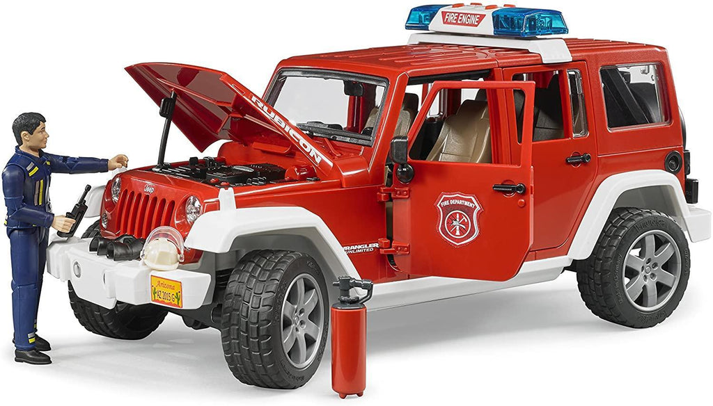 BRUDER 02528 Jeep Rubicon Fire Rescue Vehicle - TOYBOX