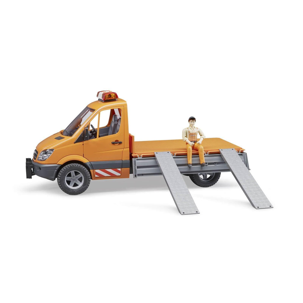 BRUDER 02537 MB Sprinter Municipal with Worker and Accessories - TOYBOX Toy Shop