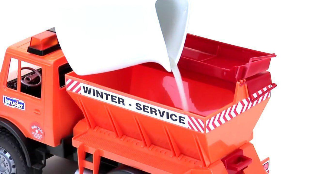 BRUDER 02572 MB Unimog Winter Service With Snow Plough - TOYBOX Toy Shop