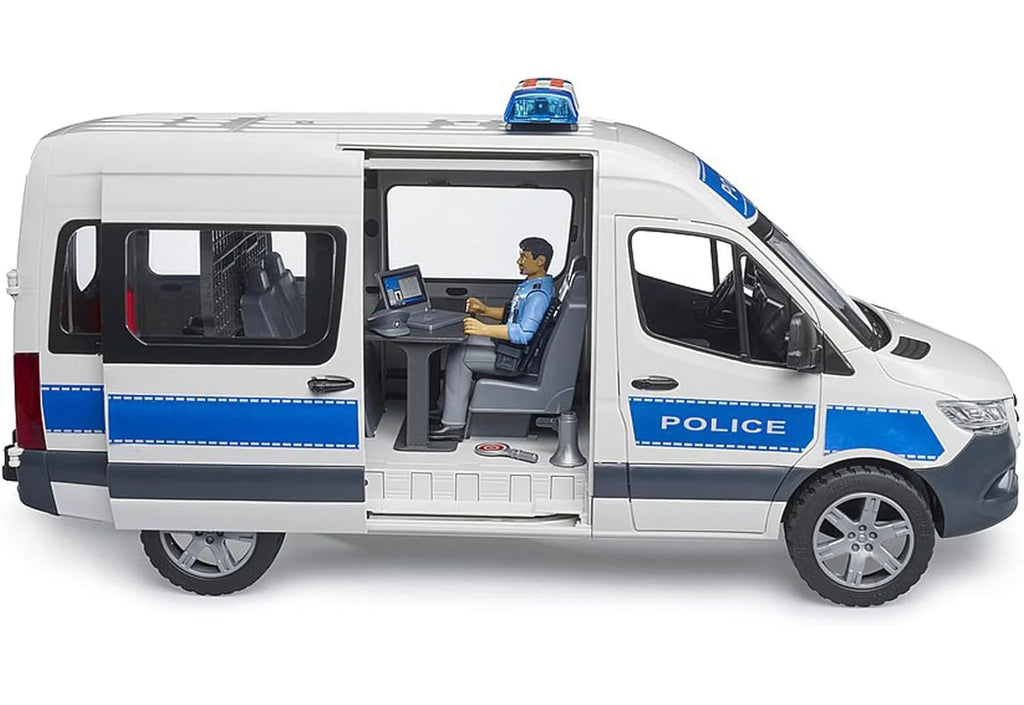 BRUDER MB Sprinter Police Emergency Vehicle with Light & Sound - TOYBOX Toy Shop