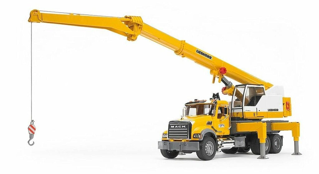 BRUDER 02818 Mack Granite Liebherr Crane Truck - TOYBOX Toy Shop
