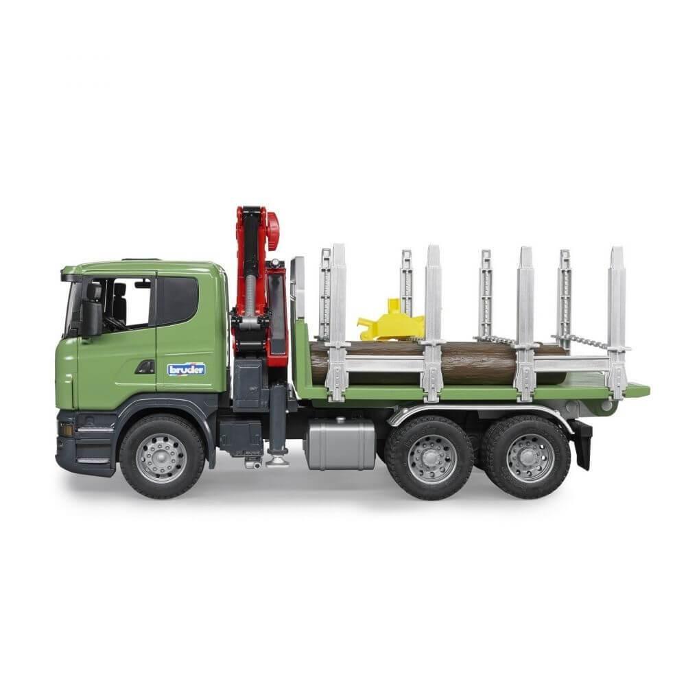 BRUDER 03524 Scania R Series Timber Truck And Crane - TOYBOX Toy Shop
