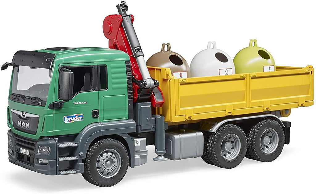 BRUDER 03753 MAN TGS Truck with Loading Crane - TOYBOX Toy Shop