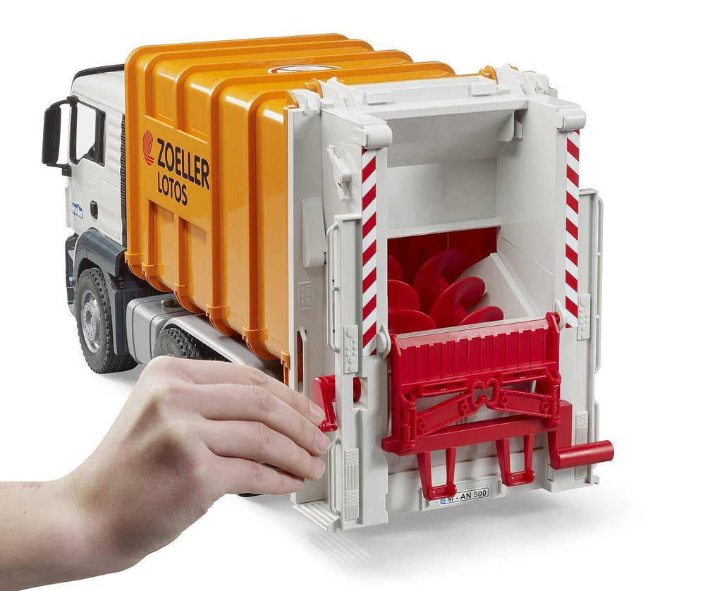 BRUDER 03762 MAN TGS Rear-Loading Garbage Truck - TOYBOX Toy Shop