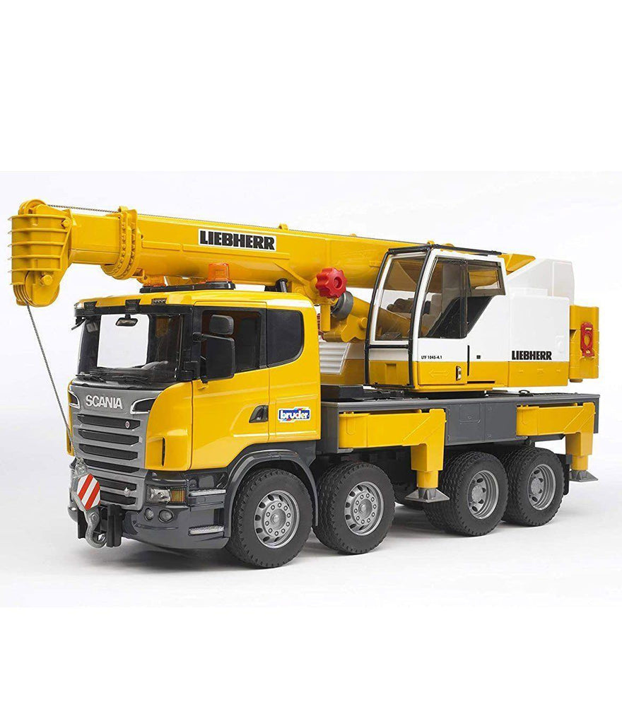BRUDER 3570 Scania R-Series Liebherr Crane Truck - TOYBOX Toy Shop