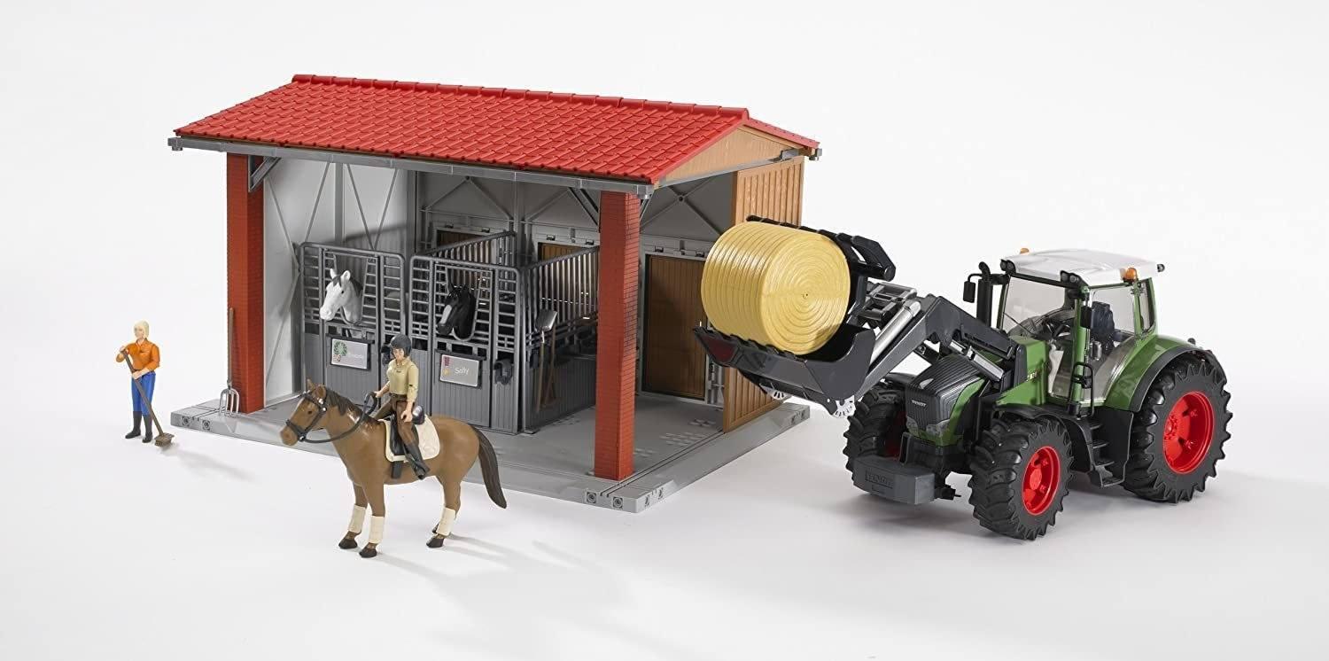 BRUDER 62520 Horse Stable with Figure, Horse and Accessory – TOYBOX