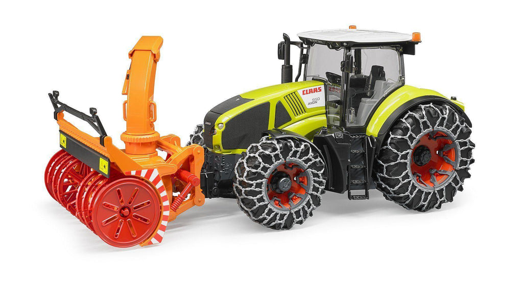 Bruder Claas Axion 950 with Snow Chains and Snowblower - TOYBOX