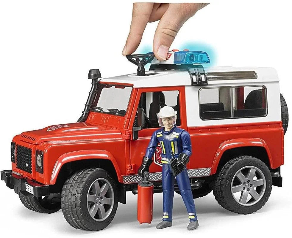 Bruder Land Rover Defender Station Wagon Fire Department - TOYBOX Toy Shop