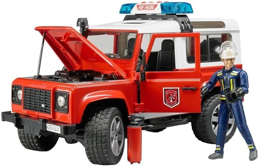 Bruder Land Rover Defender Station Wagon Fire Department - TOYBOX Toy Shop