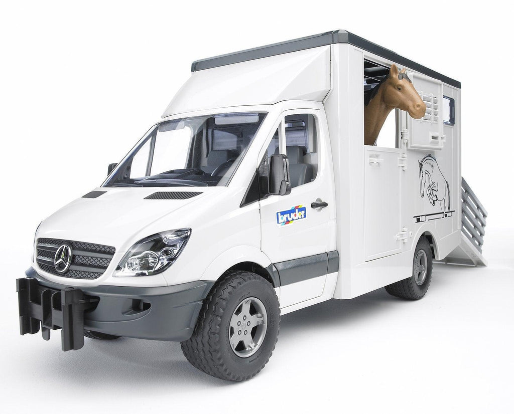 Bruder Mercedes Benz Sprinter Animal Transporter with 1 Horse - TOYBOX Toy Shop
