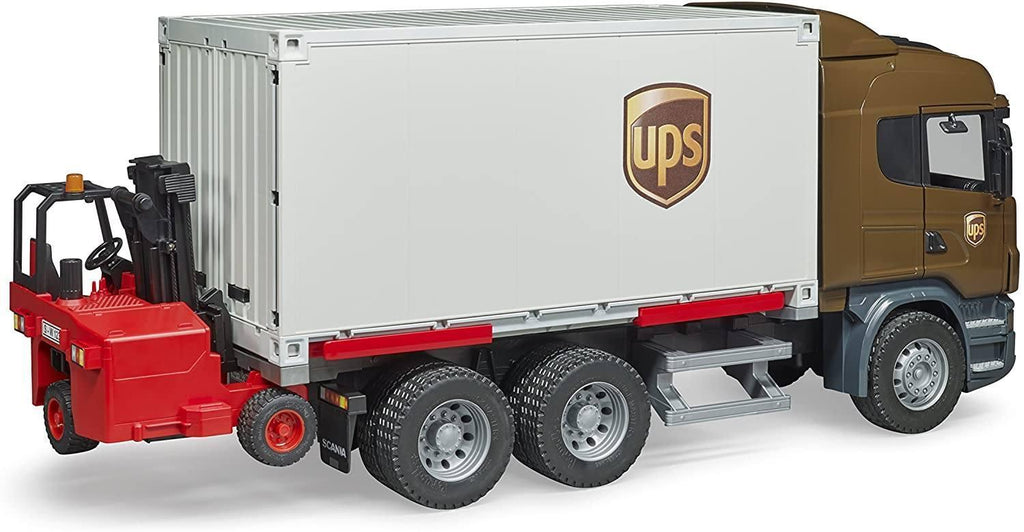 BRUDER Scania R-Series UPS Logistics Truck - TOYBOX Toy Shop