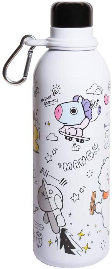 GBeye Aluminium Trinkflasche – BT21 Design „Pile Up“, Für Fans & Unterwegs
