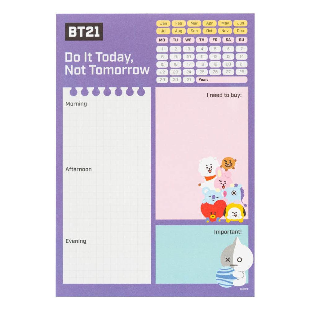 BT21 Weekly Planner A5 - TOYBOX Toy Shop