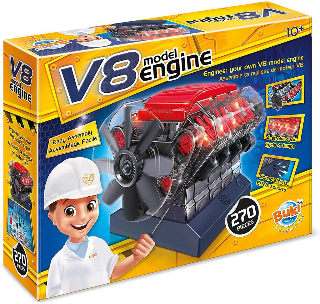 Buki France 7161 Engine V8 Construction Set - TOYBOX