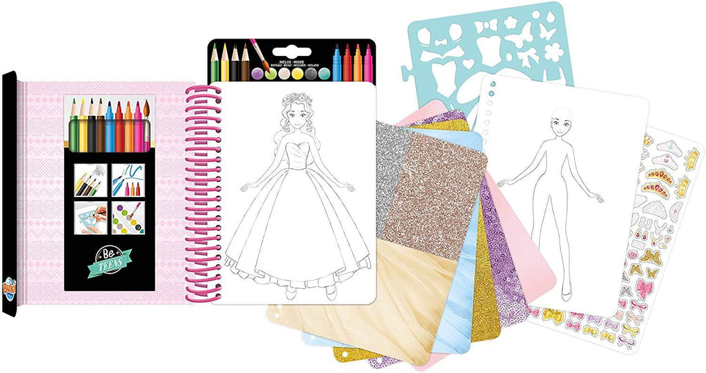 BUKI France CM101 Fashion Sketchbook Princess Dresses - TOYBOX Toy Shop