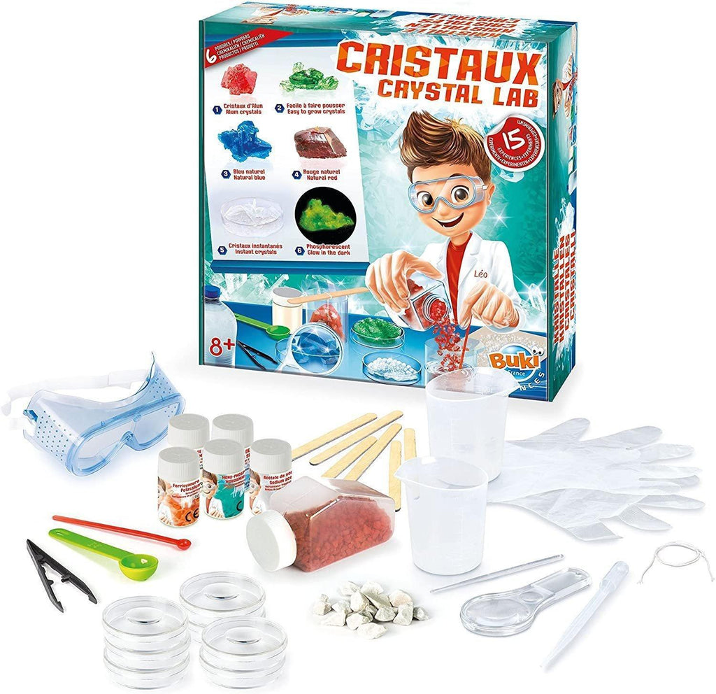 BUKI France Crystal Lab 15 Experiments - TOYBOX Toy Shop