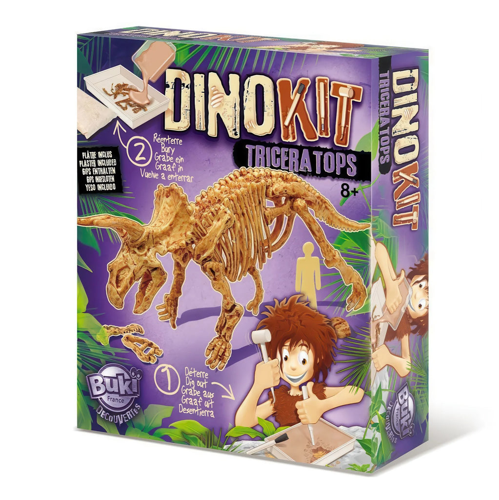 BUKI France Dino Kit Triceratops Dinosaur Fossil Digging Set - TOYBOX Toy Shop