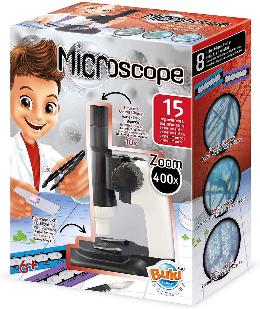 BUKI France MR400 Microscope with 15 Experiments - TOYBOX