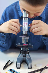 French experiments of science with Buki bondibon, microscope (100X