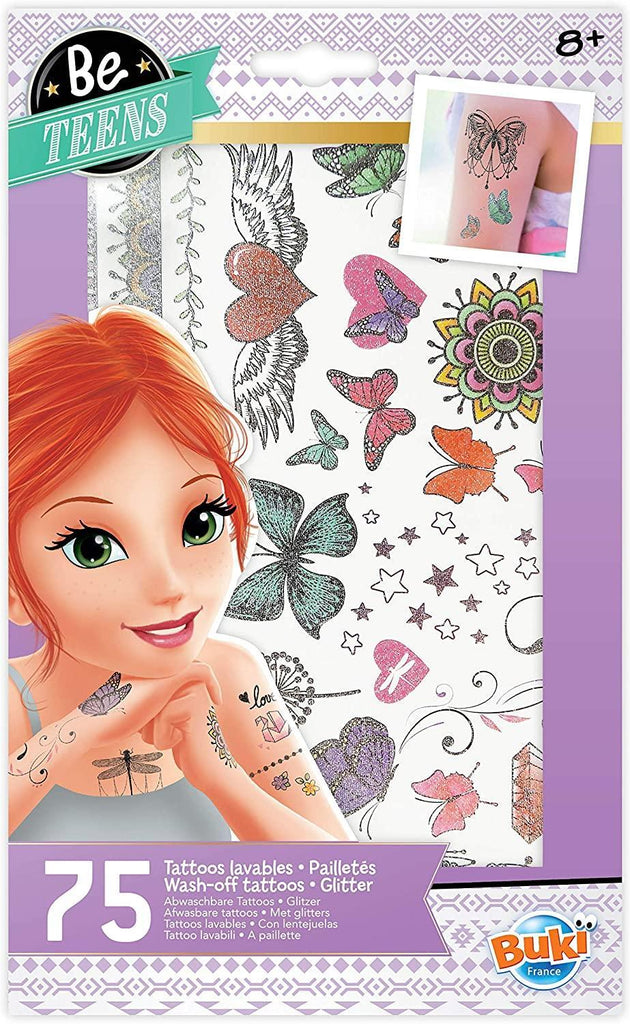 Buki Washable Tattoos - Glitter - TOYBOX Toy Shop