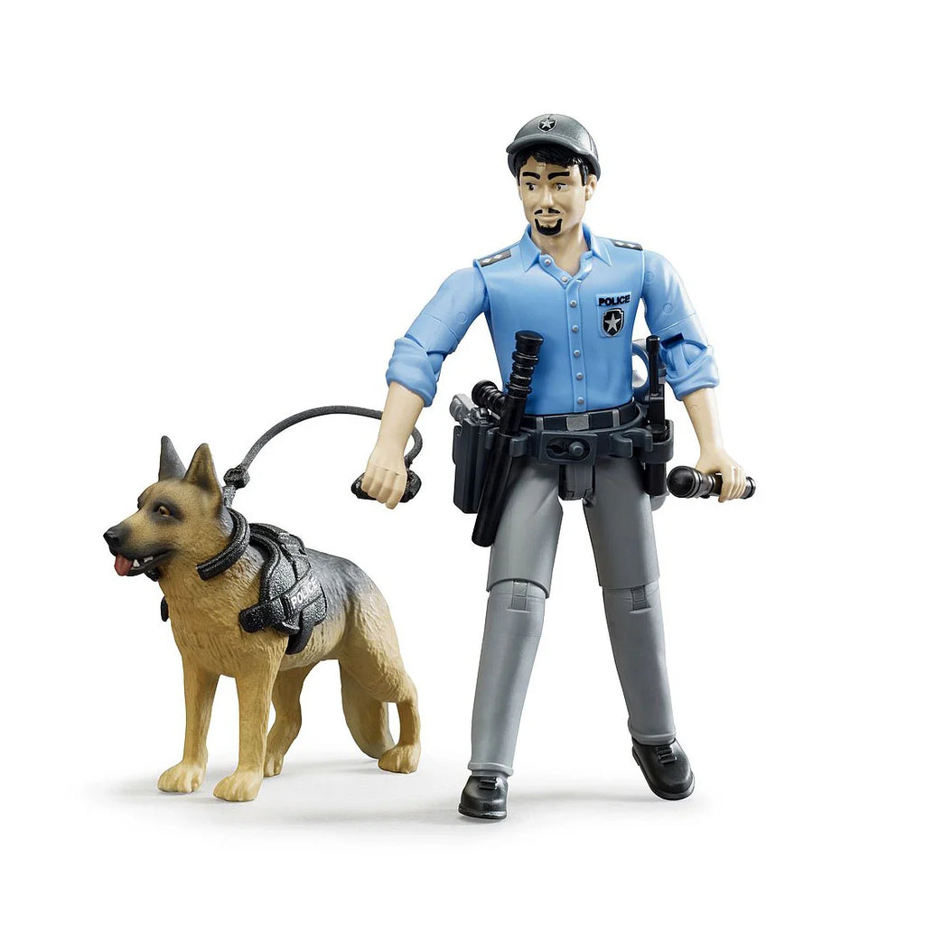 Bworld Police Officer with Dog - TOYBOX Toy Shop