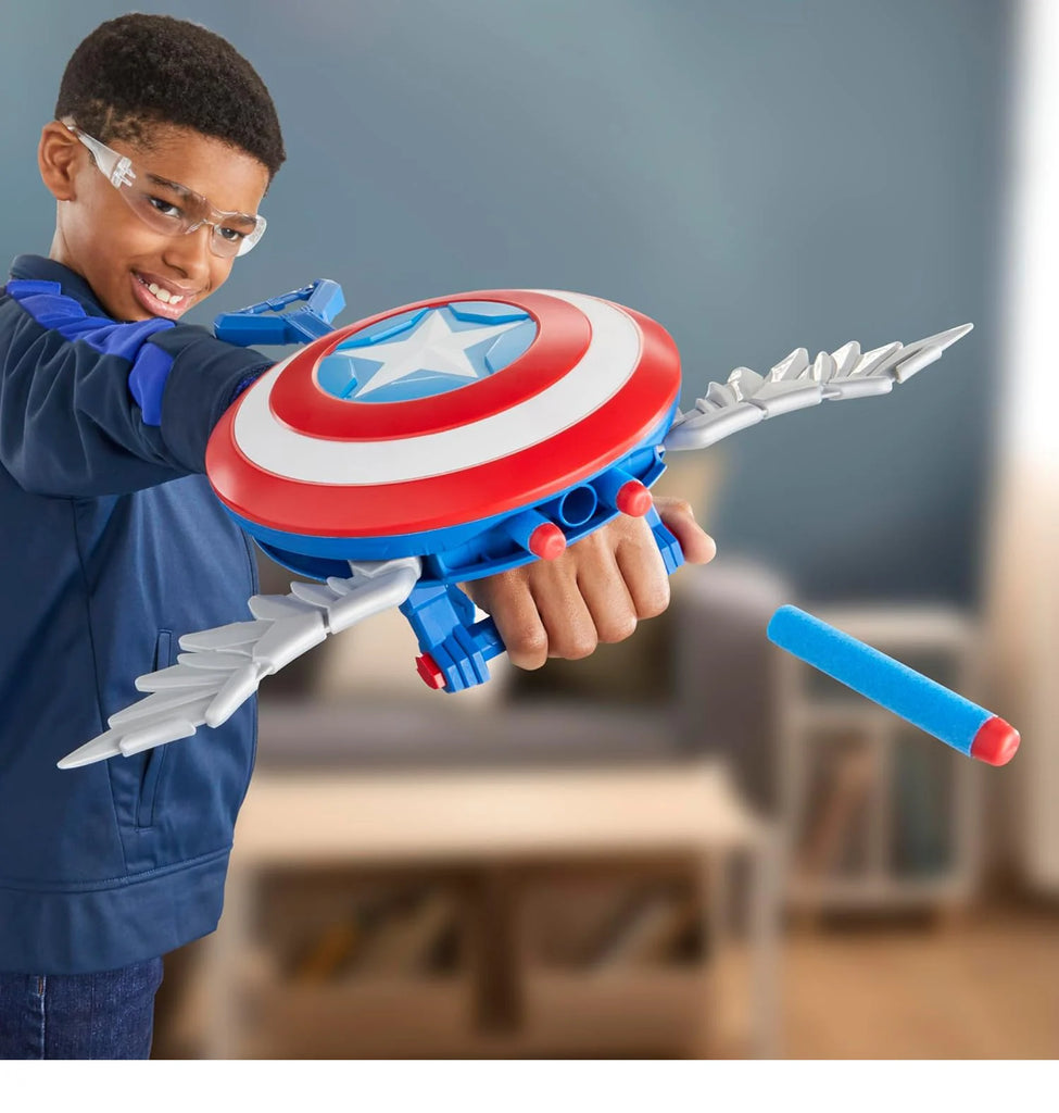 Captain America Brave New World NERF Skyshot Blaster