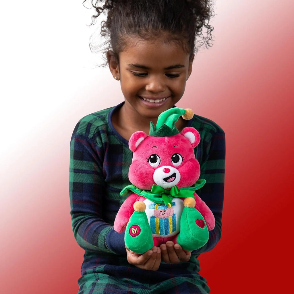 Care Bears 22cm Plush - Christmas Elf Great Giving Bear - TOYBOX Toy Shop