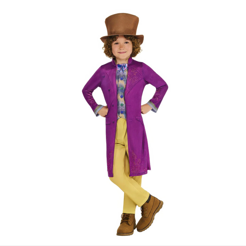 Willy Wonka Deluxe Kids Fancy Dress Costume - Size S