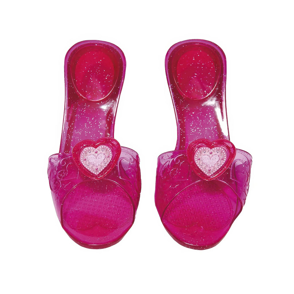Pink Princess Shoes with Heart Fob