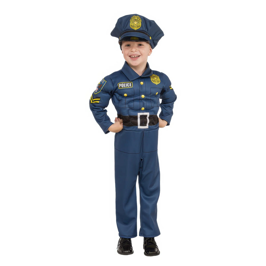 Super Police Kids Fancy Dress Costume - Size Small